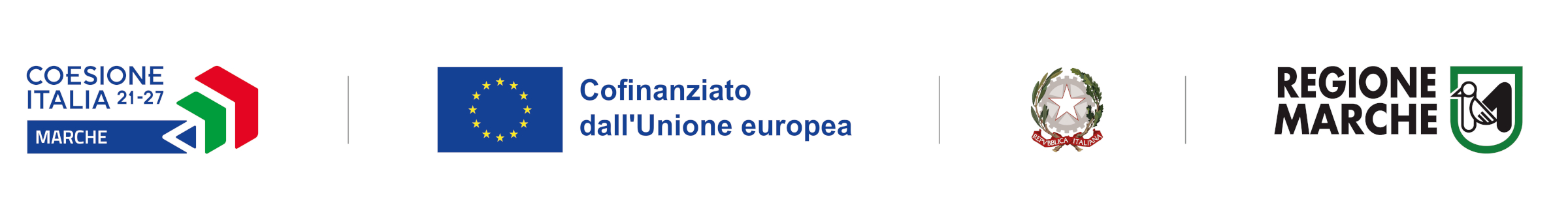 Loghi Coesione talia, UE, Regione Marche