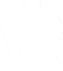 Logo Rosanna Taglio bianco con sfondo trasparente